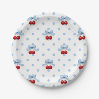 Cherry on Top Paper Plate