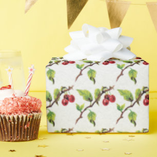 Cherry on Top Pattern Wrapping Paper