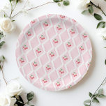 Cherry on Top Pink Vintage Cherry Baby shower Paper Plate<br><div class="desc">Cherry on Top Pink Vintage Cherry Baby shower Paper Plates
Matching items are available.</div>