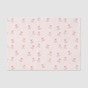 Cherry Outline Minimalism Tissue Paper