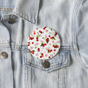 Cherry Pattern 1 7.5 Cm Round Badge
