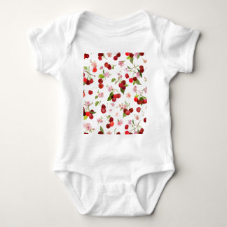 Cherry Pattern 1 Baby Bodysuit