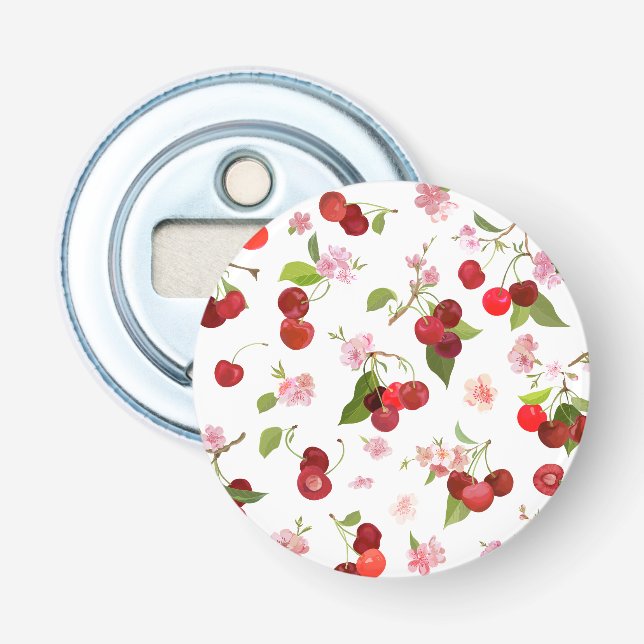 Cherry Pattern 1 Bottle Opener (Front)