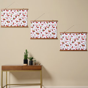 Cherry Pattern 1 Hanging Tapestry