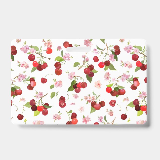 Cherry Pattern 1 ID Badge (Front)