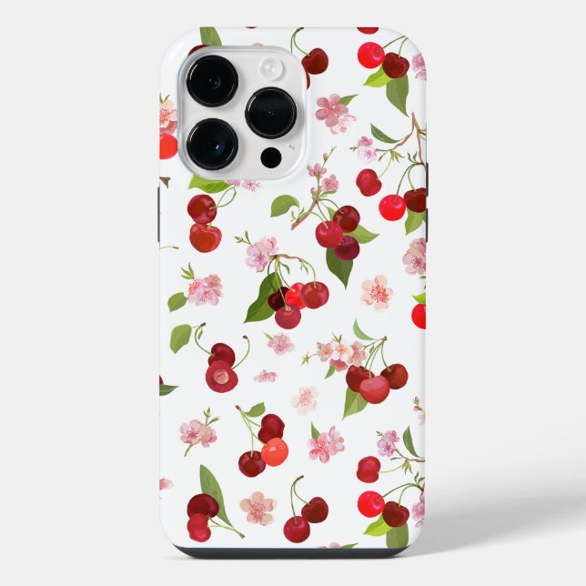 Cherry Pattern 1 iPhone Case (Back)