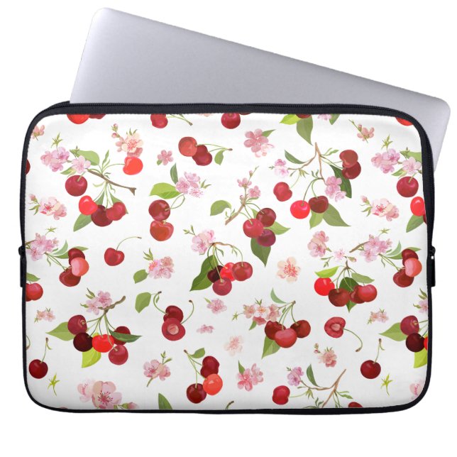 Cherry Pattern 1 Laptop Sleeve (Front)