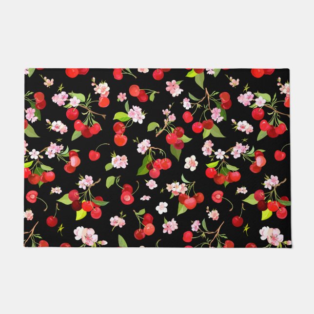 Cherry Pattern 2 Doormat (Front)