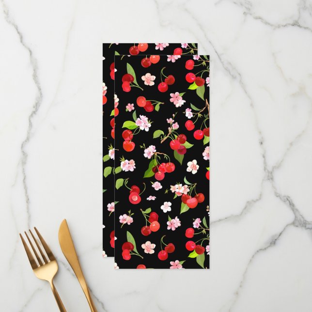 Cherry Pattern 2 Menu (Front/Back In Situ)