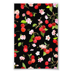 Cherry Pattern 2 Photo Print