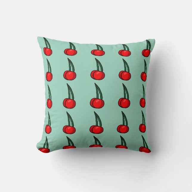 Cherry Pattern Cushion (Front)