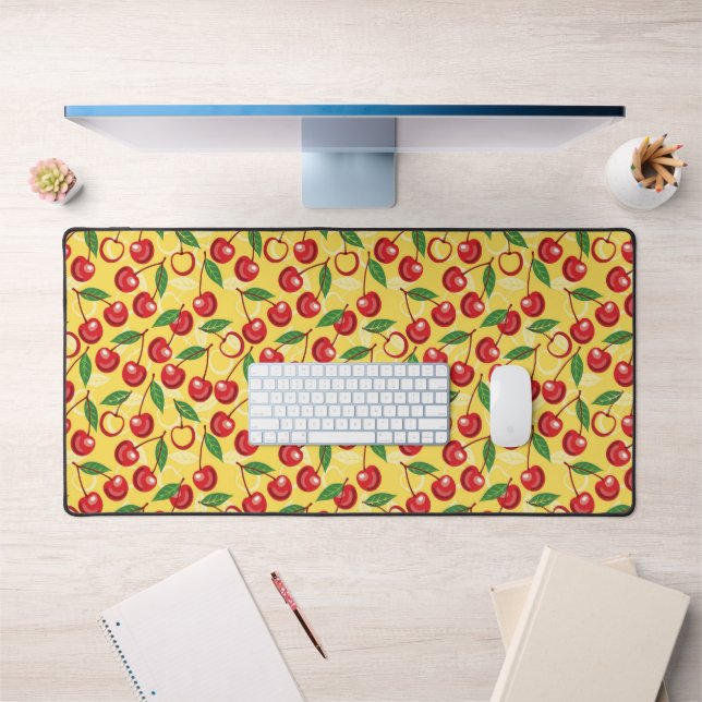 Cherry pattern desk mat (Office 1)