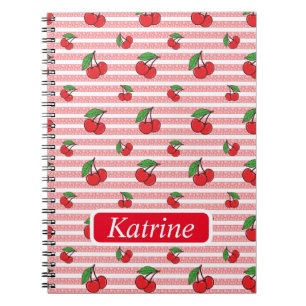 Cherry Pattern Notebook