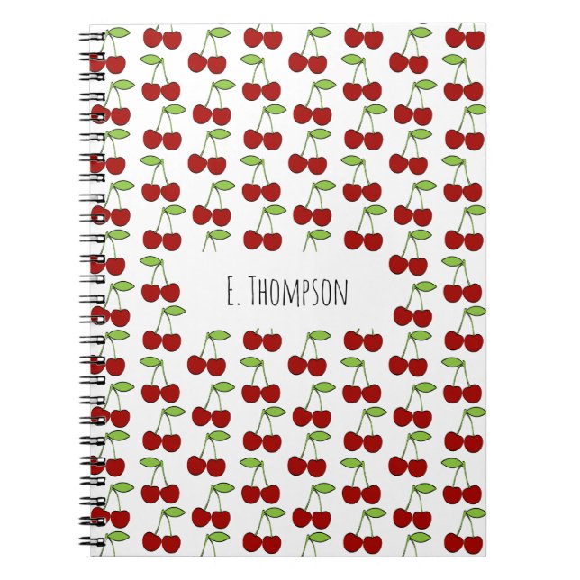 Cherry Pattern Photo Notebook (Front)