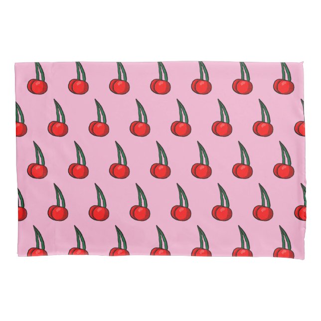 Cherry Pattern Pillowcase (Front)