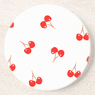 Cherry Pattern Pop Version Coaster