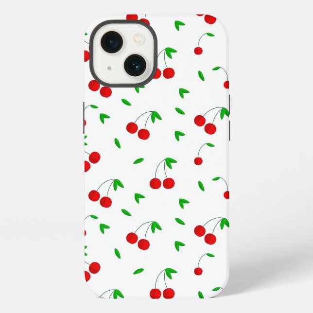 Cherry Pattern, popular design, iPhone Case (Back)