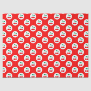Cherry Pattern – Retro Fruit Gift & Decor Tissue Paper