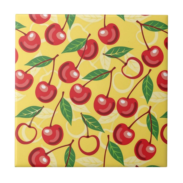 Cherry pattern tile (Front)