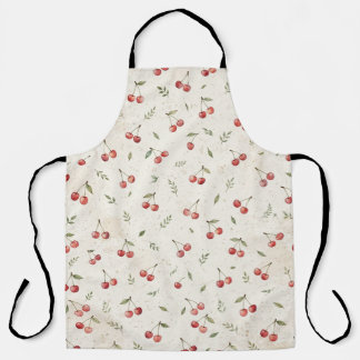 Cherry Pattern Vintage Botanical Apron