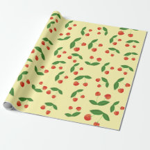 Cherry Pattern Wrapping Paper