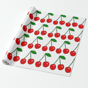 Cherry Pattern Wrapping Paper
