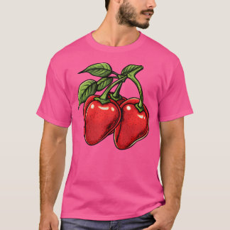 Cherry Peppers Retro Vintage T-Shirt