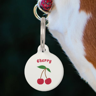 Cherry Pet Tag