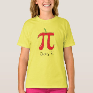 Cherry Pi Cute Math Pi Day Kid's Girl's T-Shirt