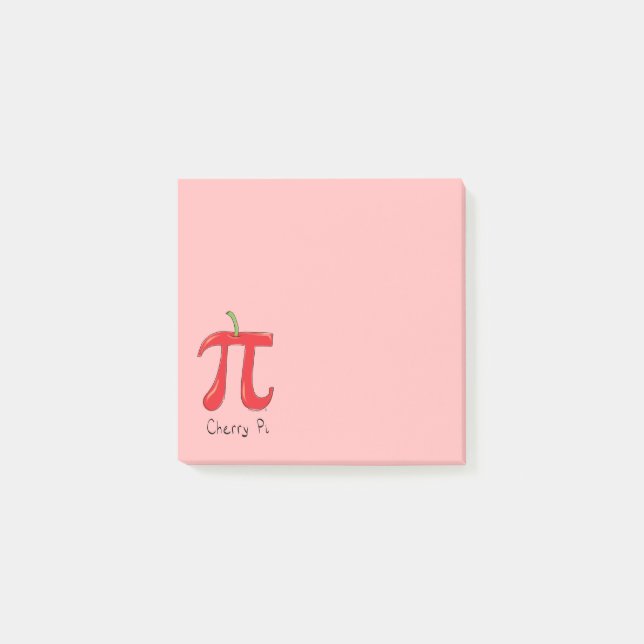 Cherry Pi Cute Math Pi Day Notes (Front)