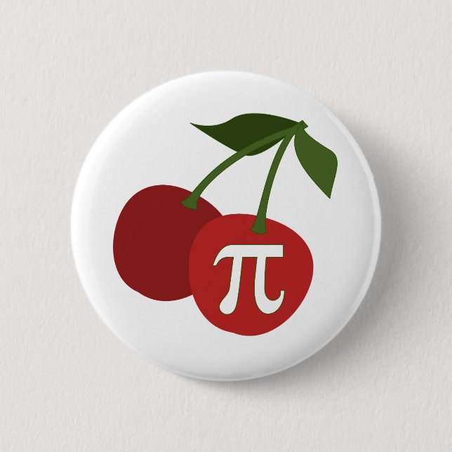 Cherry Pi Day 6 Cm Round Badge (Front)