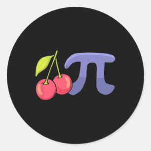 Cherry Pi Day Shirt Classic Round Sticker