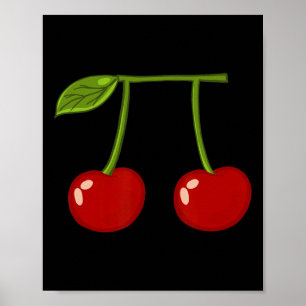 Cherry Pi Funny Pi Day Cherry Pie Pun Cherry Pi  Poster