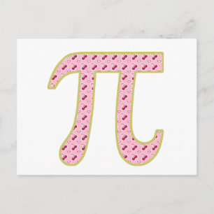 cherry pi (pie) postcard