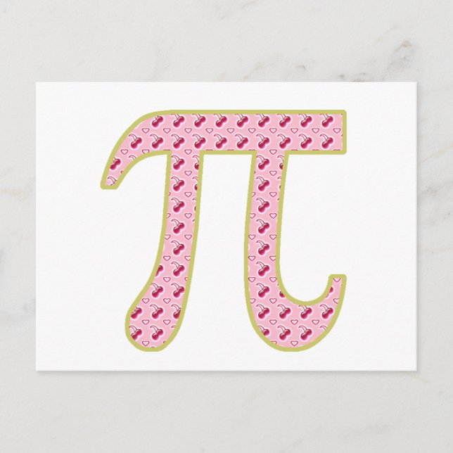 cherry pi (pie) postcard (Front)