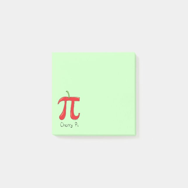 Cherry Pi Symbol Math Teacher Funny Post-it Notes (Front)