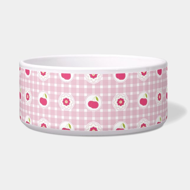 Cherry Picnic Pet Bowl (Front)