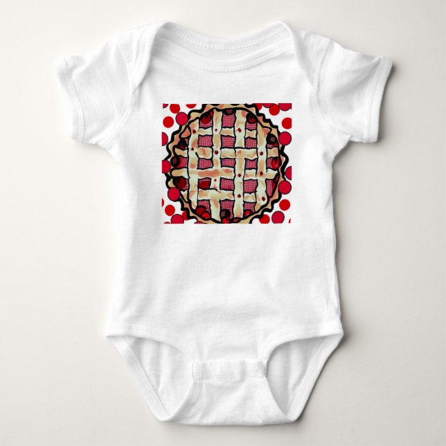 Cherry Pie Baby Bodysuit (Front)