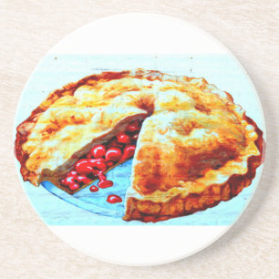 cherry pie coaster