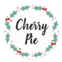 Cherry Pie Food Labels