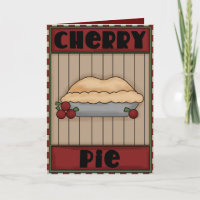 Cherry Pie fun greeting card