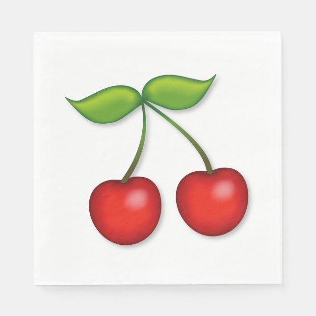 Cherry Pie Party Napkin (Front)