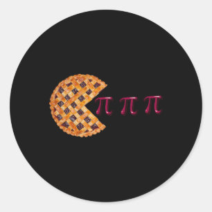 Cherry Pie Pi Day 3.14 Symbol Math Geek Teacher 20 Classic Round Sticker
