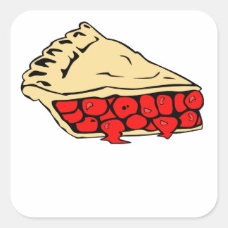 Cherry Pie Square Sticker
