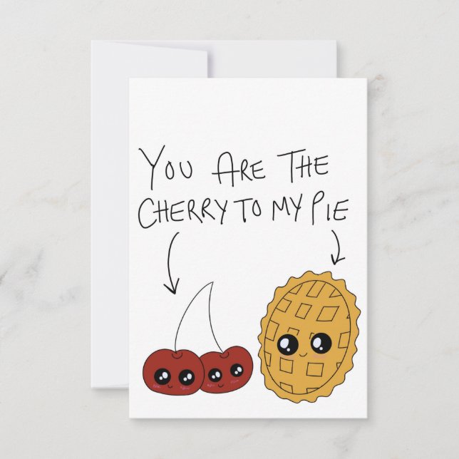 Cherry pie thank you card (Front)