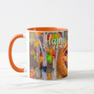 Cherry Pie w/a Pumpkin Crust Halloween Mug
