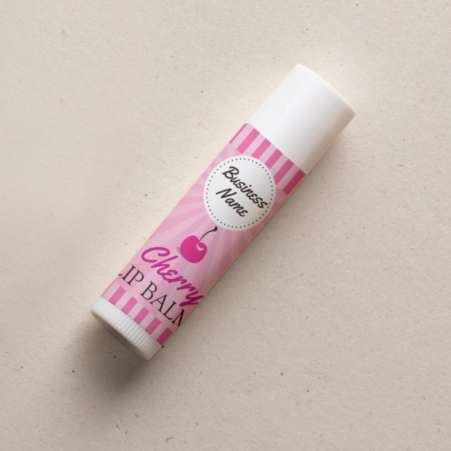 Cherry Pink - Lip Balm Label - 1.25" Square (Creator Uploaded)