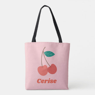 Cherry Pink Tote Bag