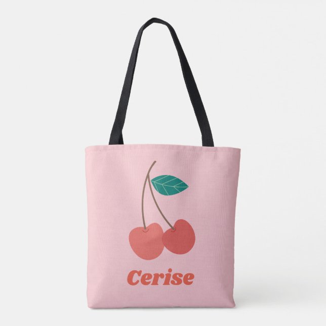 Cherry Pink Tote Bag (Back)