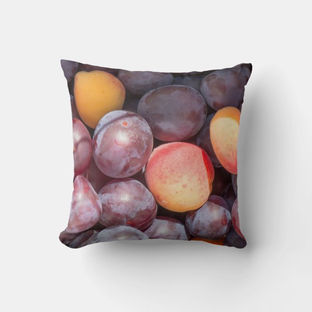 Cherry plum background cushion (Front)